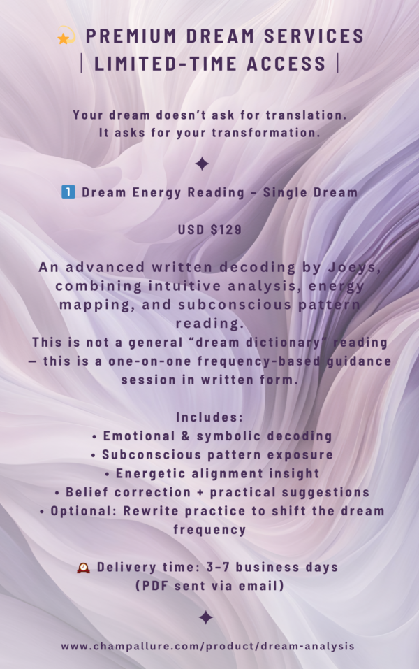 Personal Dream Energy Reading (Limited Time Offer) - Image 2
