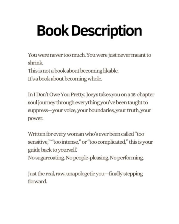 I Don't Owe You Pretty (eBook) - Image 2