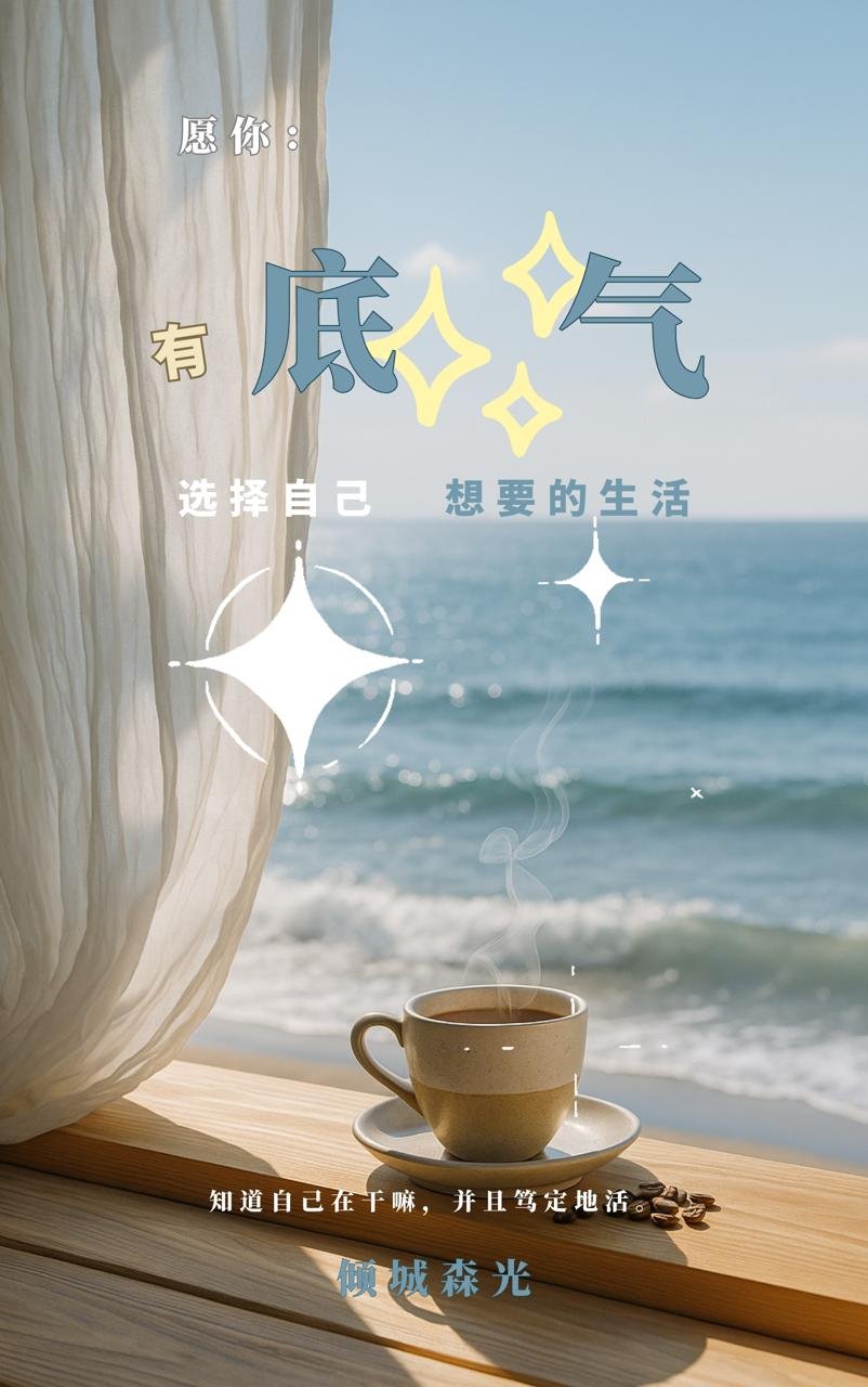 愿你有底气选择自己想要的生活